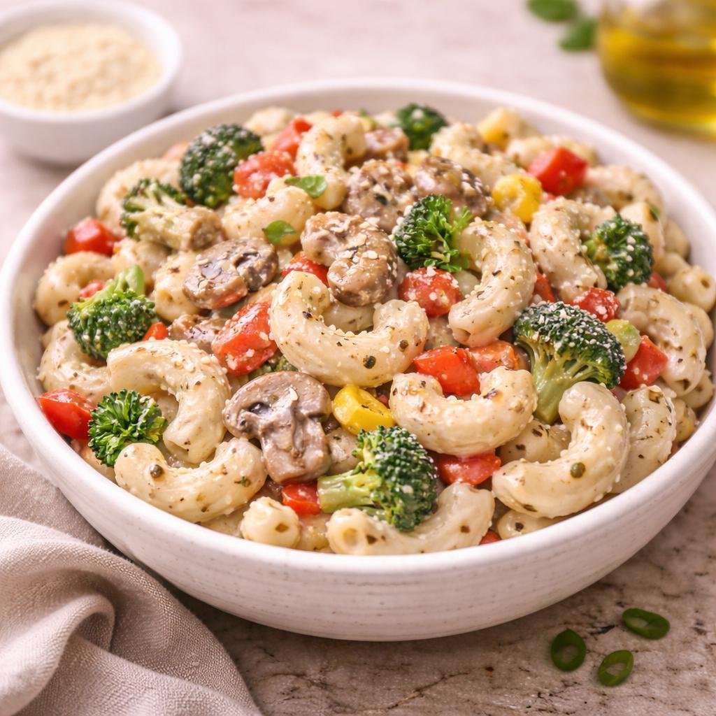 Veg. Pasta (White Sauce)