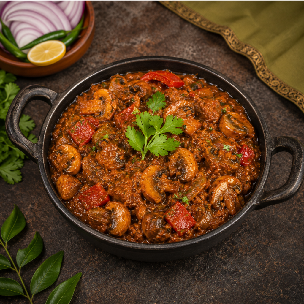 Mushroom Masala / Kadai Mushroom